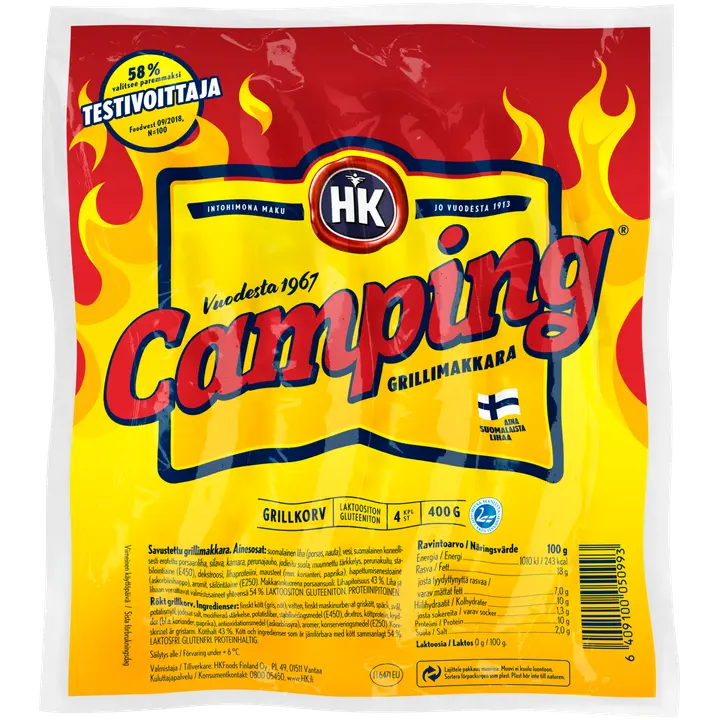 HK Camping® grillimakkara 400 g