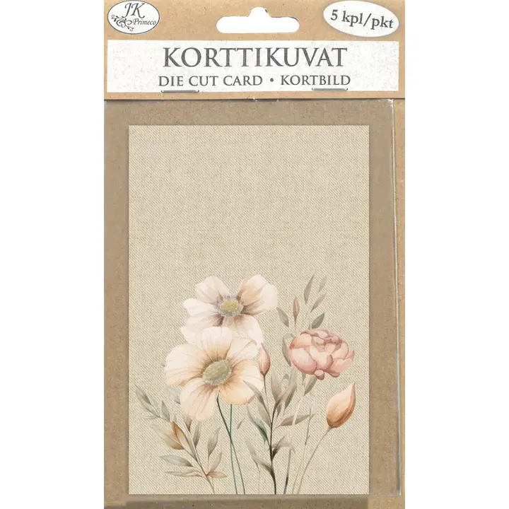J.K. Primeco Korttikuva Kukkaniitty 5kpl