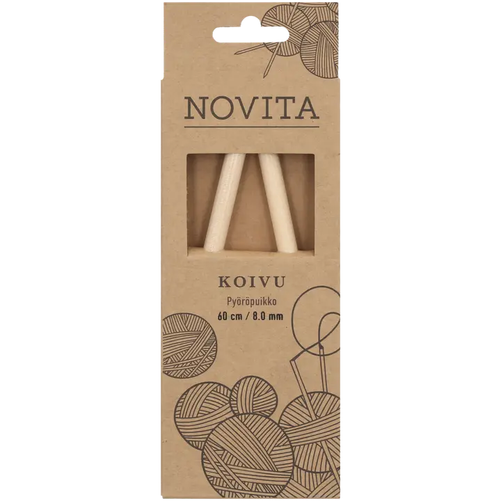 Novita Pyöröpuikko koivu 60cm - 8mm