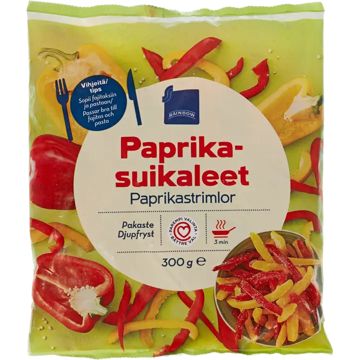 Rainbow paprikasuikaleet 300 g pakaste