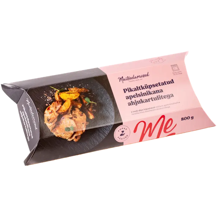 MAITSEELAMUSED Pikalt küpsetatud apelsinikana ahjukartulitega 800 g