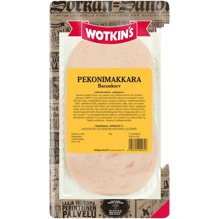 Wotkin´s 150g Pekonimakkara leikkelemakkara