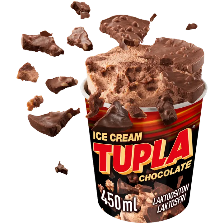 Tupla Laktoositon Chocolate jäätelö 450ml/305g