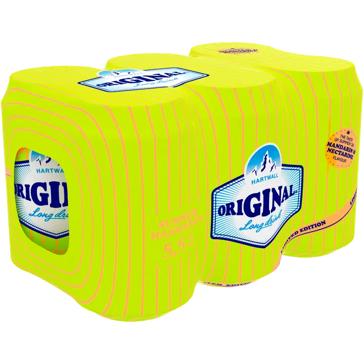 6 x Hartwall Original Long Drink Summer Mandarin 5,5% 0,33 l