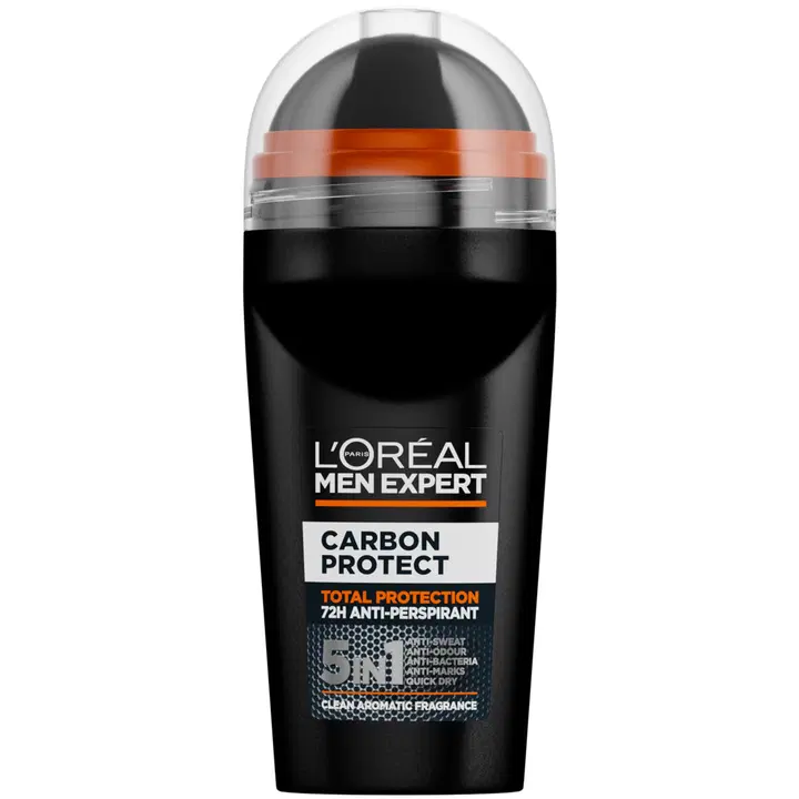 L'Oréal Paris Men Expert Carbon Protect Total Protection 72H Anti-Perspirant Deodorant Roll On 50ml