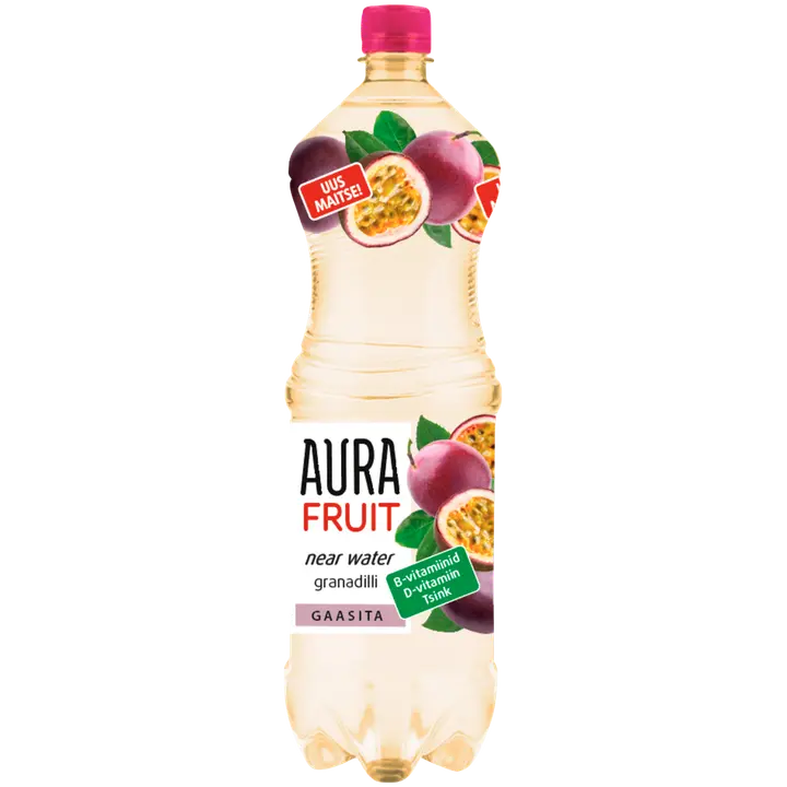 Aura Fruit granadillimaitseline vesi 1,5 l