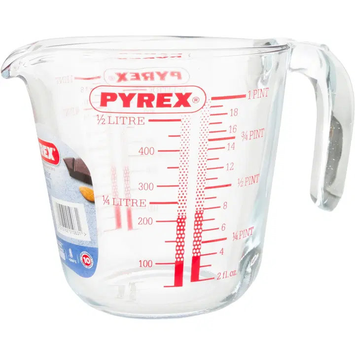 Pyrex Mittakannu 0,5 l lasinen