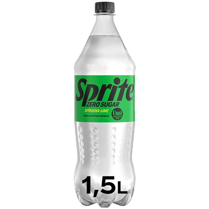 Sprite Zero Sugar Sitruuna-Limetti virvoitusjuoma muovipullo 1,5 L