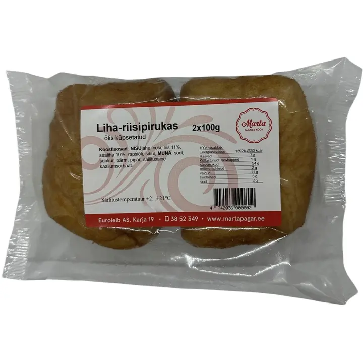 Marta Pagar Liha-Riisipirukas Õlis 2x100 G