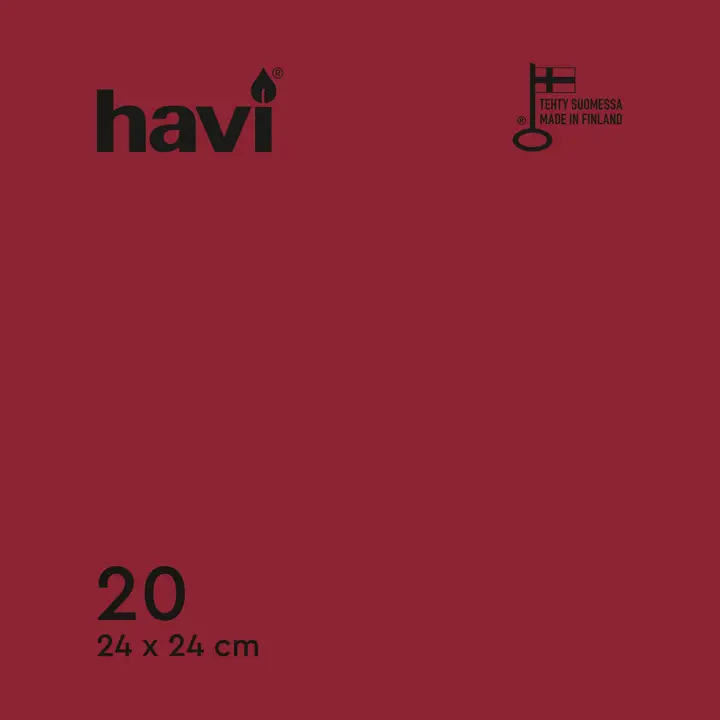 Havi tissue lautasliina Bordeaux 24cm 20kpl