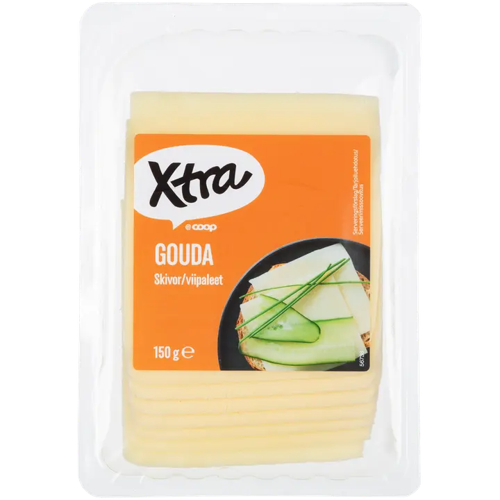 Xtra Gouda 30 % juustoviipaleet 150 g