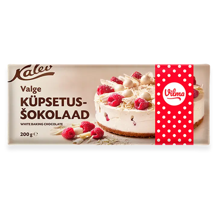 .VILMA KÜPSETUSŠOKOLAAD VALGE 200G