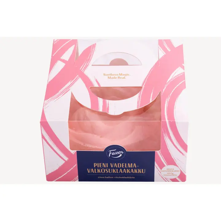 Fazer Pieni vadelma-valkosuklaakakku 295g, täytekakku