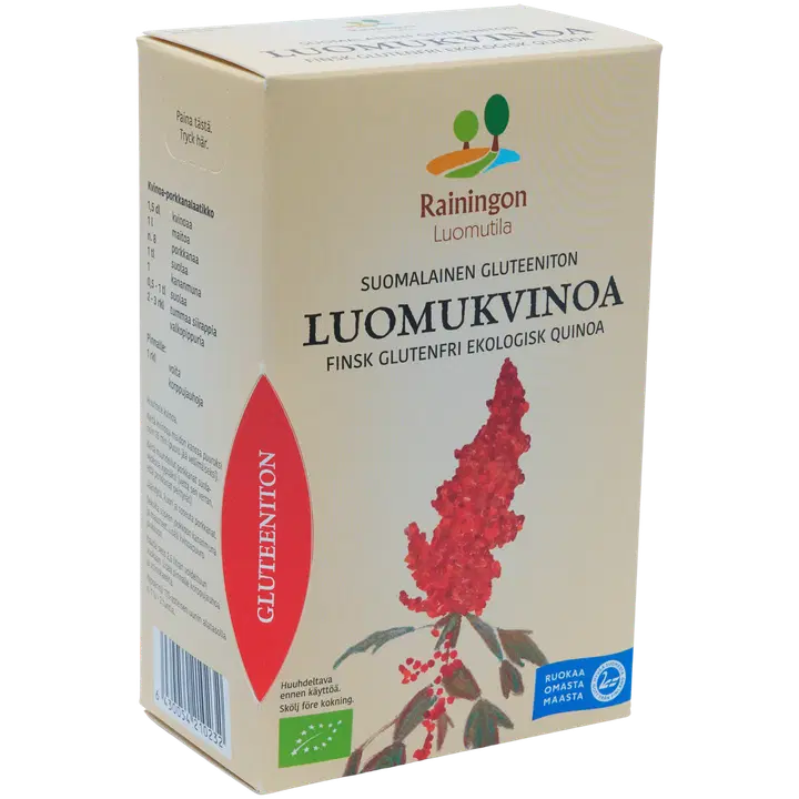Rainingon Luomutilan Gluteeniton Suomalainen Luomukvinoa 600g