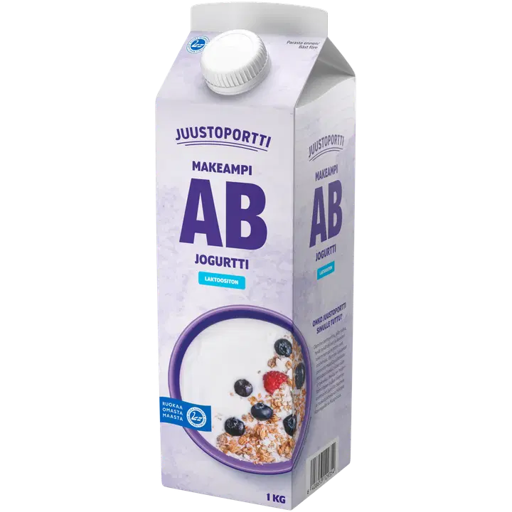 Juustoportti AB-jogurtti 1 kg makeampi laktoositon