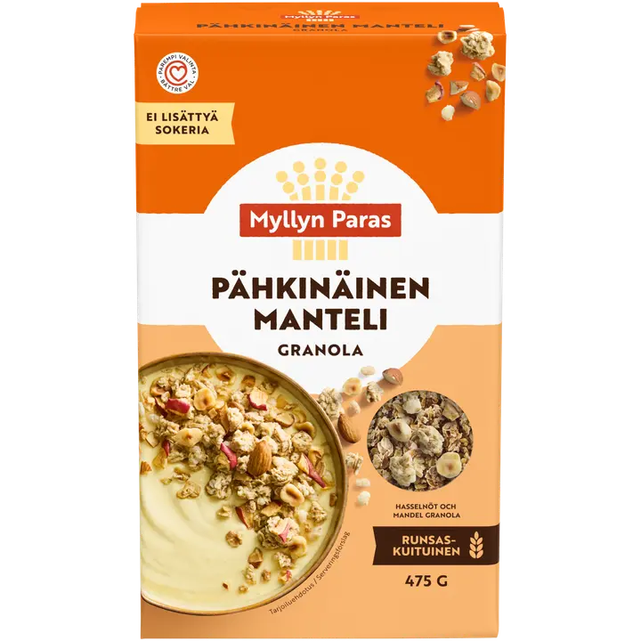 Myllyn Paras Pähkinäinen Manteli granola 475g