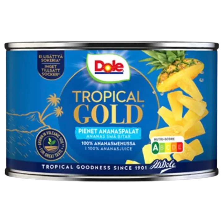 Dole Tropical Gold Ananas pikkupaloja ananasmehussa 227/139g