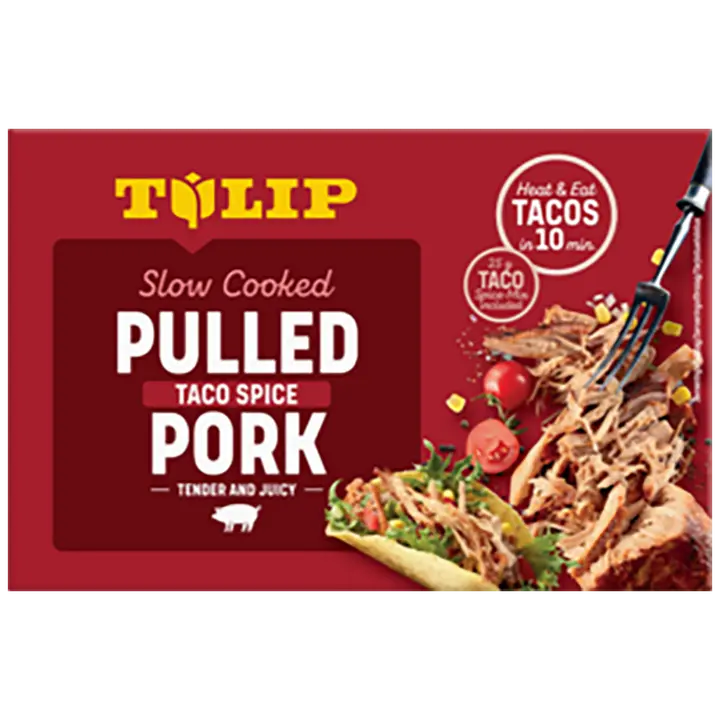Tulip Pulled Pork Taco 500g, nyhtöpossu