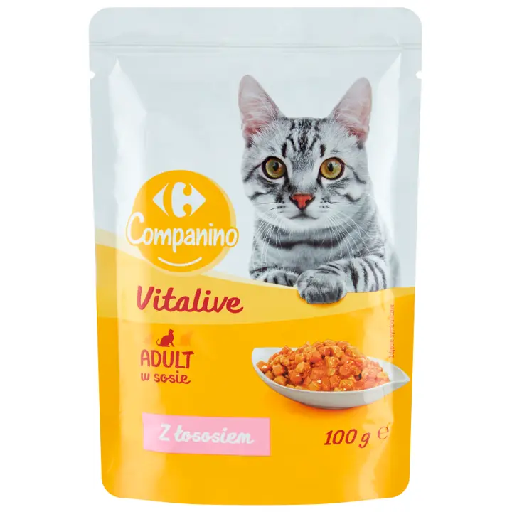 Carrefour Companino Vitalive kassitoit lõhe kastmes 100g