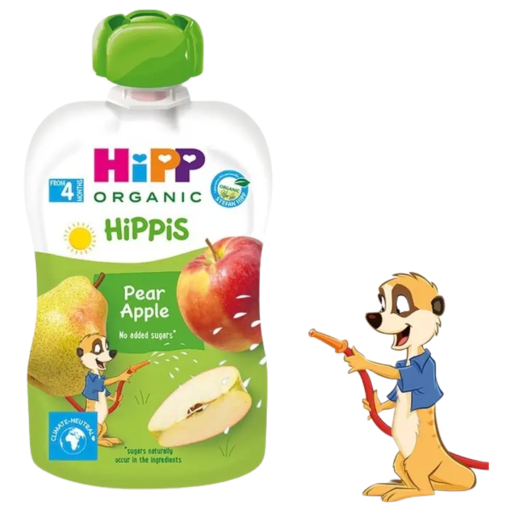 Hipp Hippis pirni- ja õunapüree 100 g, öko, alates 4-elukuust