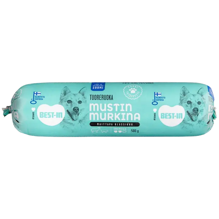 Best-In Mustin Murkina Koiran Tuoreruoka 500g