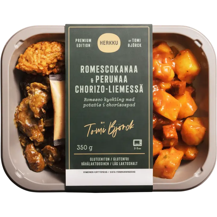 Herkku Romescokanaa & perunaa chorizoliemessä 350g