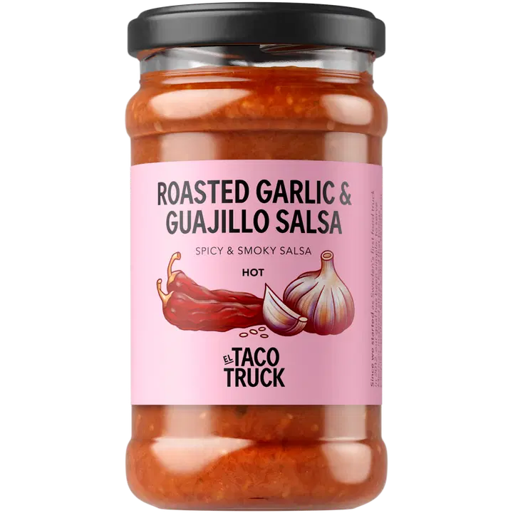 El Taco Truck röstitud küüslaugu ja guajillo tšilliga salsakaste 215g
