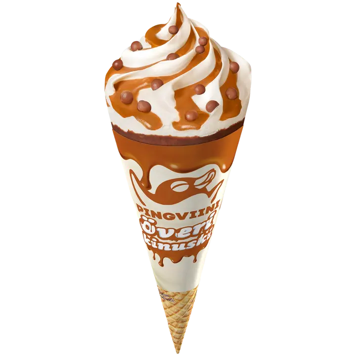 Pingviini Överi Kinuski jäätelötuutti 106g/165ml