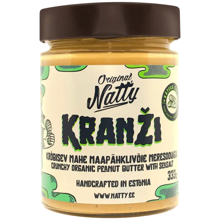 Natty kranži - krõbisev mahe maapähklivõie 333g