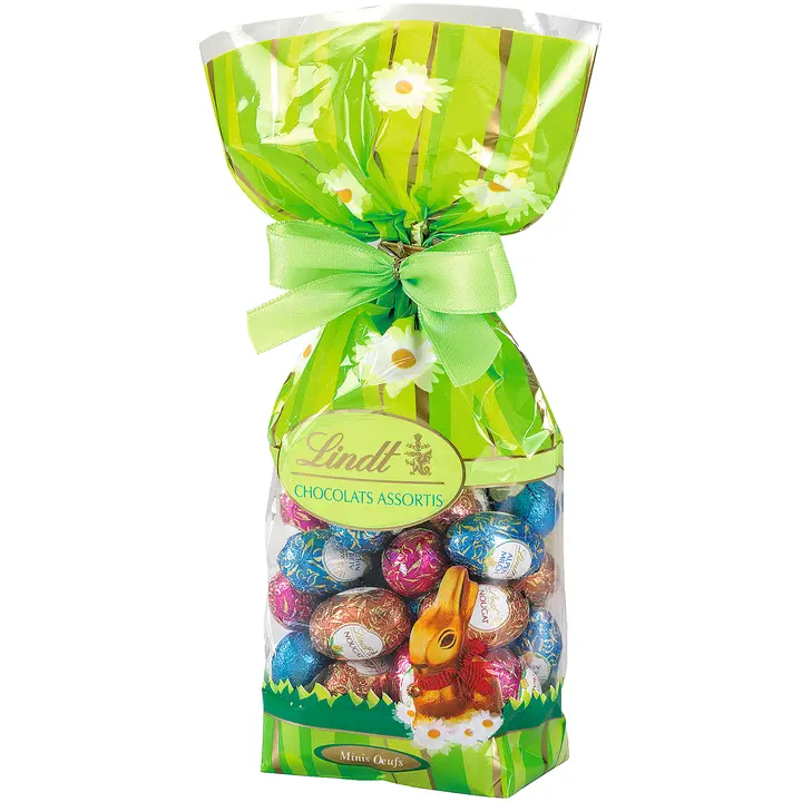 Lindt suklaa minimunat lajitelma maitosuklaa, maitosuklaa nougat-, maitokreemi- ja nougatkreemitäytteellä 200g