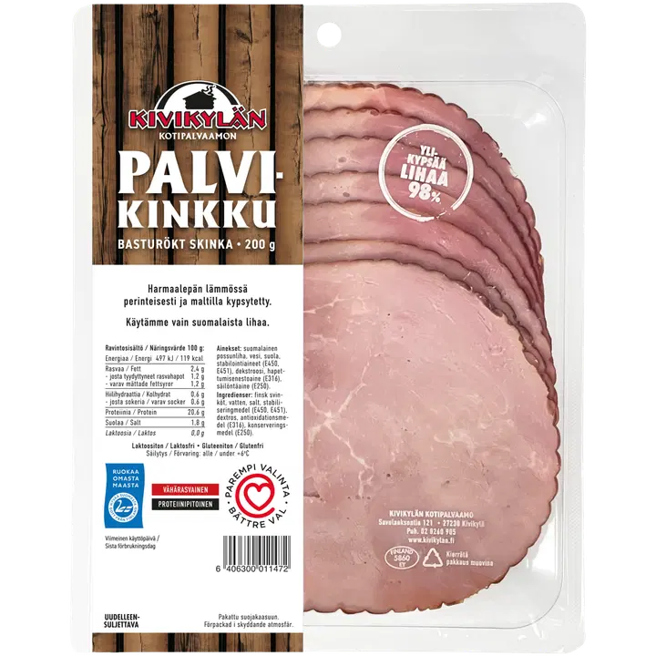 Kivikylän Palvikinkku 200g