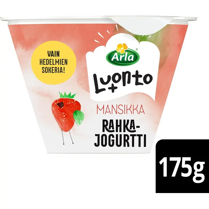 Arla Luonto+ mansikkarahkajogurtti 175 g laktoositon