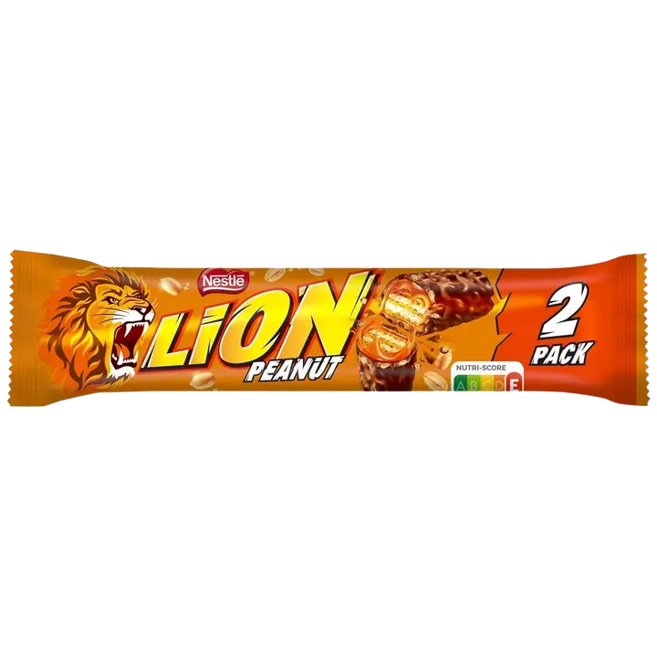 Lion šokolaadibatoon maapähklitega 2-pakk, 60 g