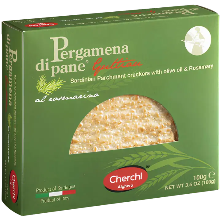 Cherchi Pergamena di Pane Rosemary rapeaksi paistettua leipää rosmariinilla 100g