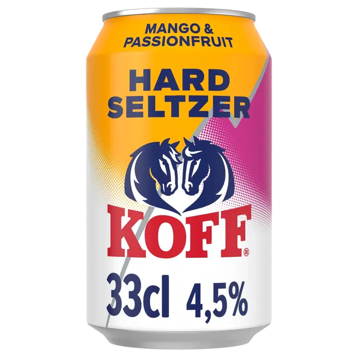 Koff Hard Seltzer Mango-Passionfruit maustettu alkoholijuoma 4,5 % tölkki 0,33 L