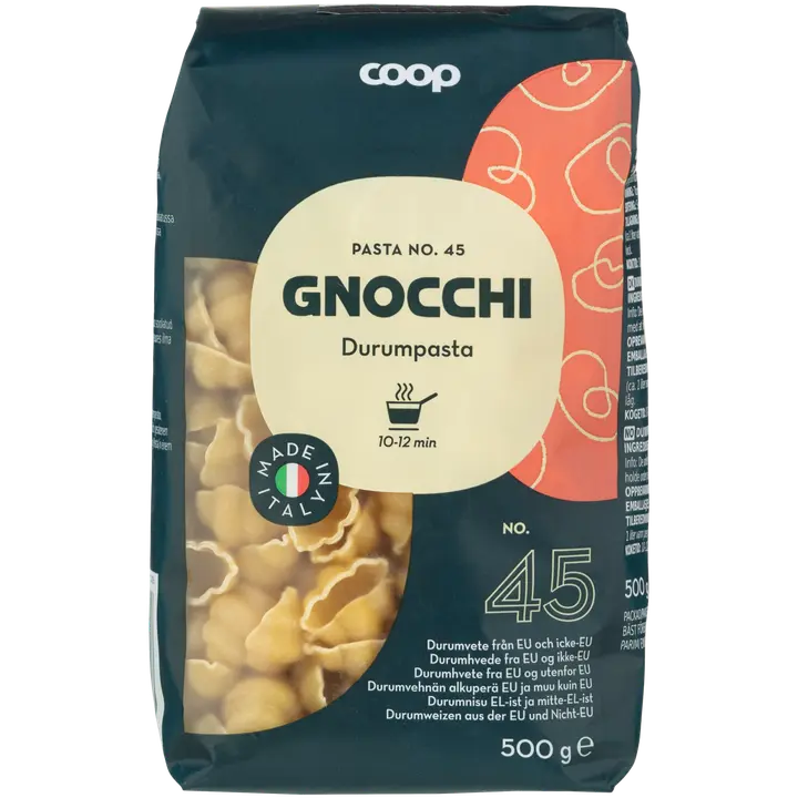 Coop gnocchi durumpasta 500g