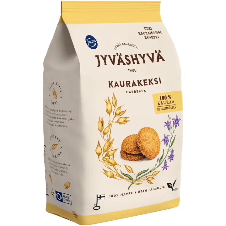 Fazer Jyväshyvä kaeraküpsised 350 g, vegan