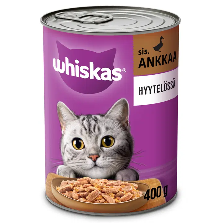 Whiskas sis. Ankkaa hyytelössä (400 g)