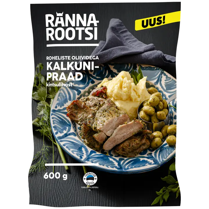 Rannarootsi Roheliste Oliividega Kalkunipraad 600G