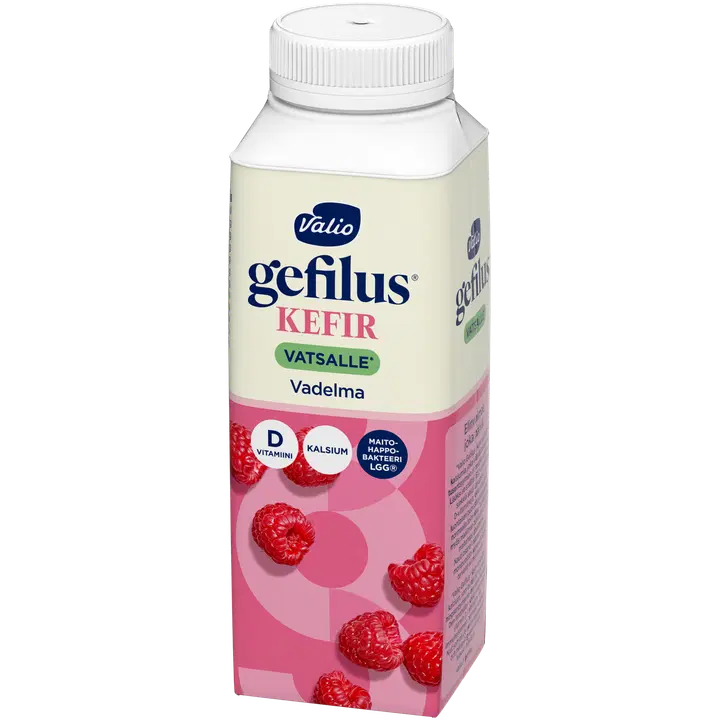 Valio Gefilus® Kefir vadelma laktoositon 2,5 dl