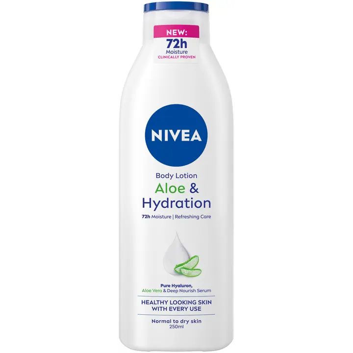NIVEA 250ml Aloe & Hydration Body Lotion -vartalovoide