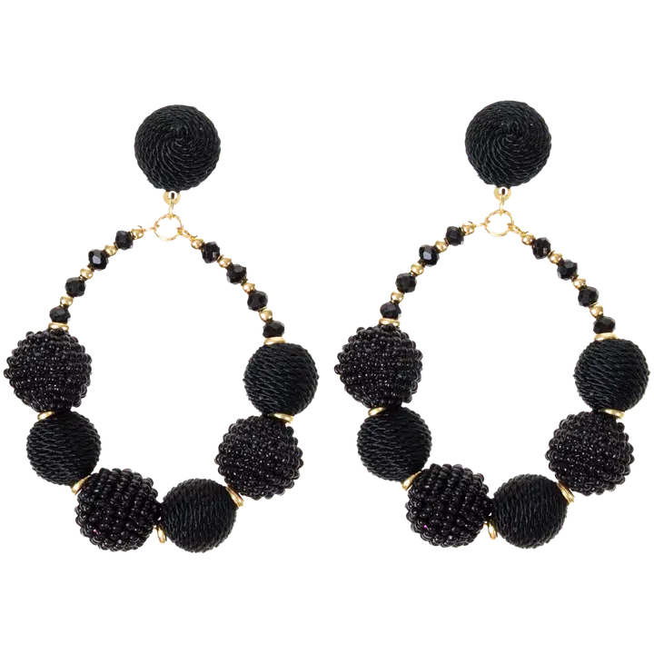 AmandaB Korvakorut BLACK BOBBLE
