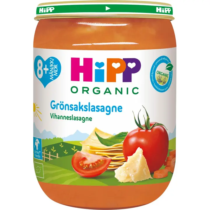 Hipp 190g Luomu Vihanneslasagne 8kk