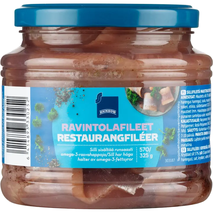 Rainbow 570/325g ravintolafileet maustekastikkeessa