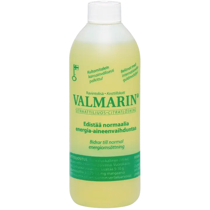 Valmarin sitraattiliuos 250ml