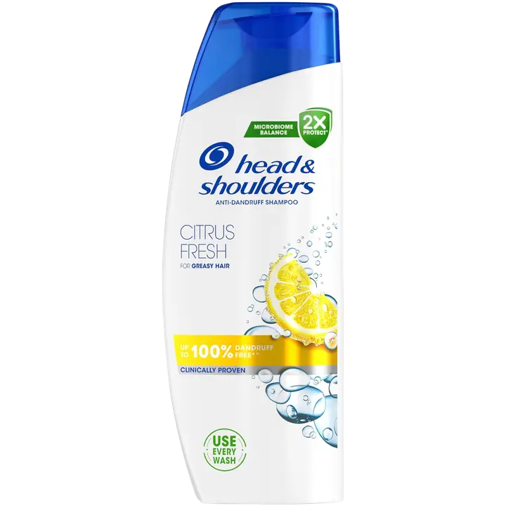 Head&Shoulders kõõmavastane šampoon Citrus Fresh rasustele juustele 250ml