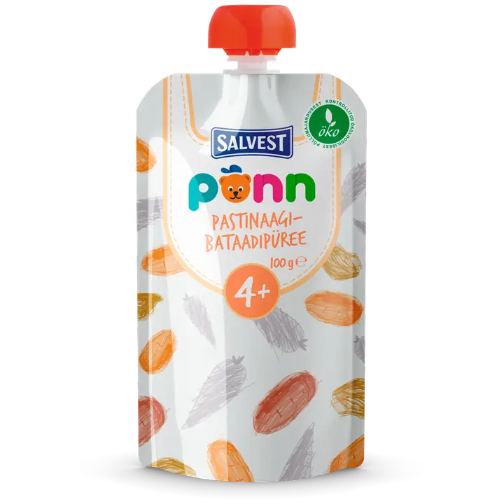PÕNN Ökoloogiline Pastinaagi-bataadipüree 100 g 4+ 100g