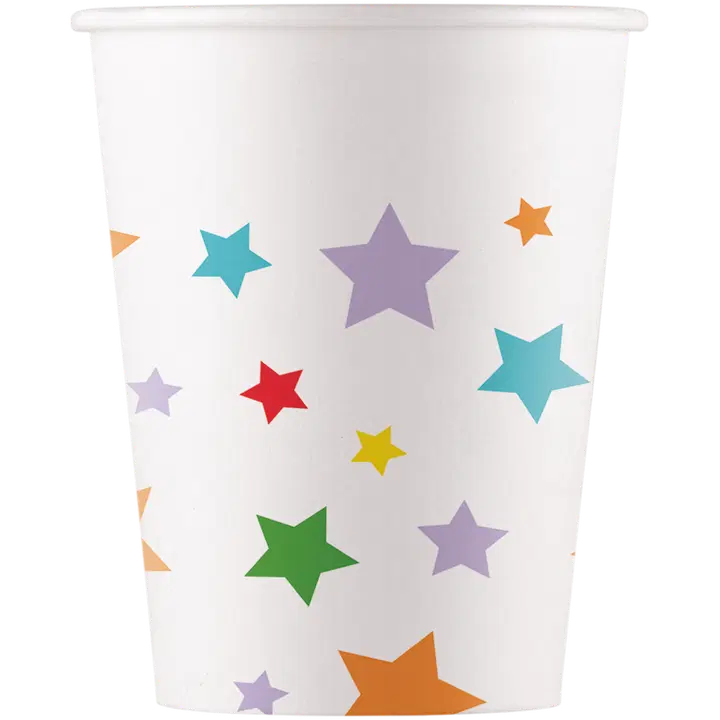 Multicolor Stars muki 200 ml 8 kpl
