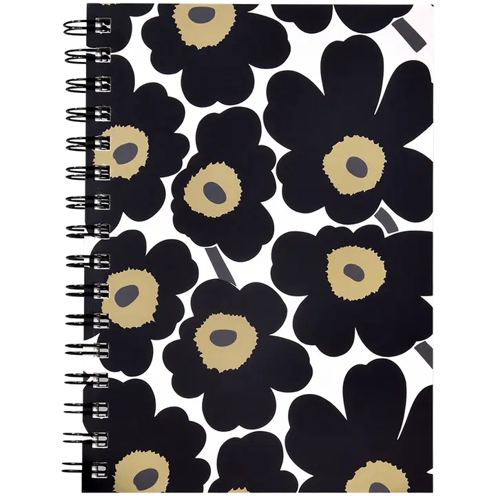 Marimekko märkmik a5 must