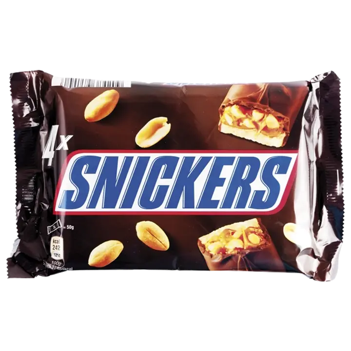 Snickers šokolaadibatoon 4-pakk 200 g